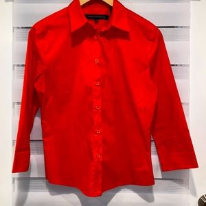 French Connection long sleeve button up blouse. Size medium